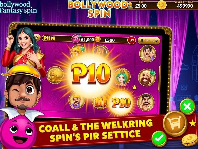 Bollywood Fantasy Spin Game Screenshot